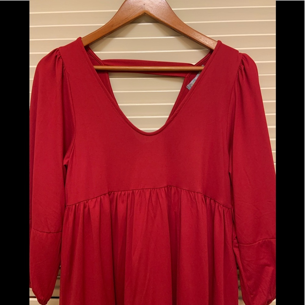 23. Good Luck Gem Tunic / Dress in Ruby - Picture 2 of 9